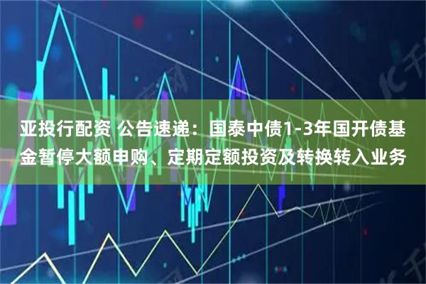 亚投行配资 公告速递：国泰中债1-3年国开债基金暂停大额申购、定期定额投资及转换转入业务