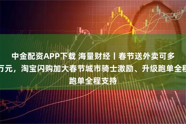 中金配资APP下载 海量财经丨春节送外卖可多收入万元，淘宝闪购加大春节城市骑士激励、升级跑单全程支持